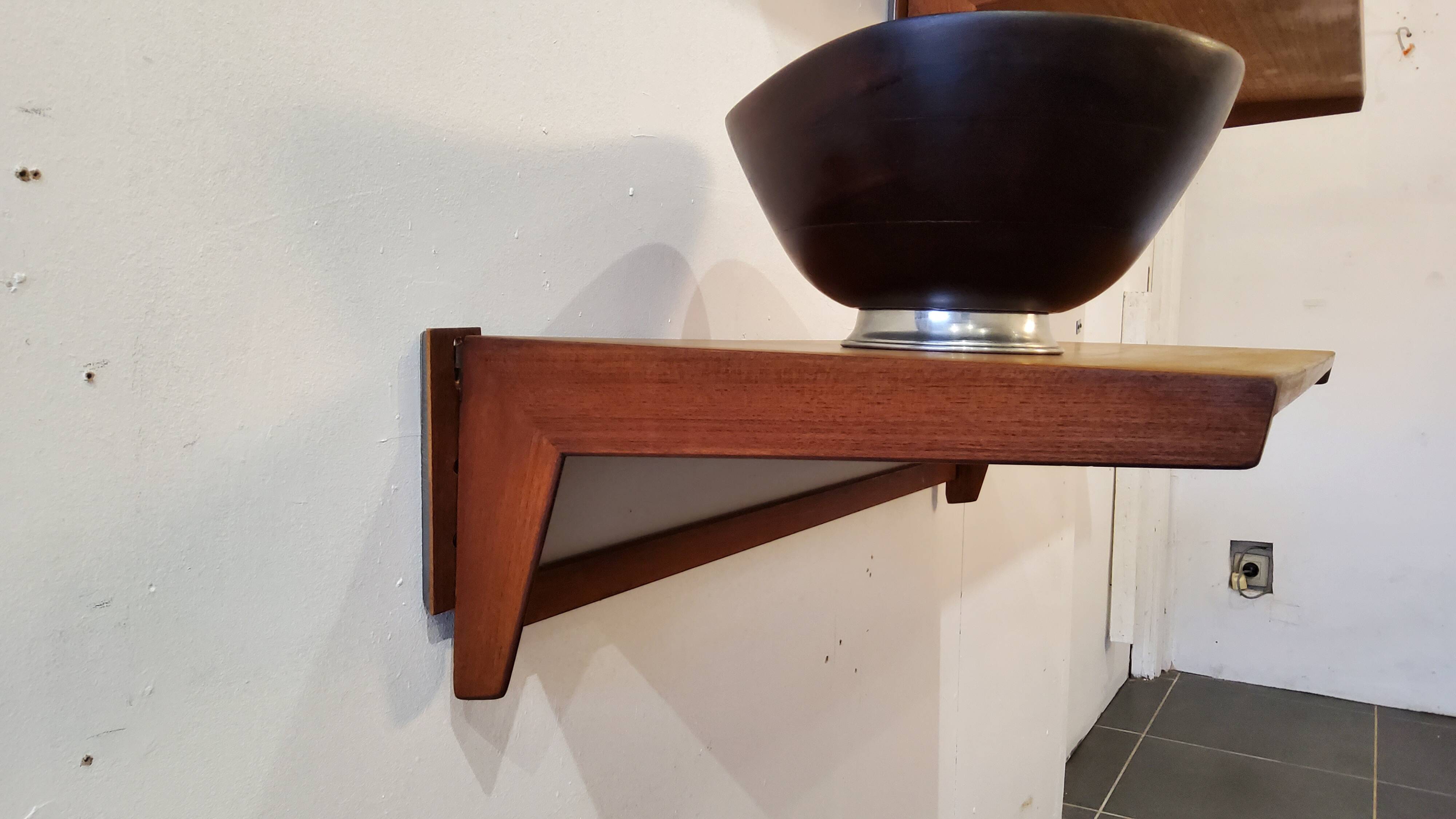 Floating wall shelves by Kai Kristiansen, Denmark, 1960s