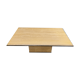 Vintage travertine and brass coffee table by Fedam, 1970s