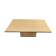 Vintage travertine and brass coffee table by Fedam, 1970s