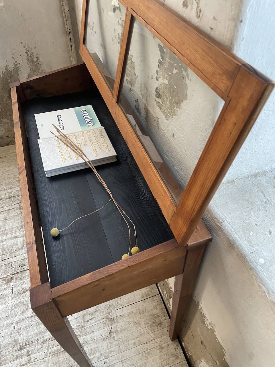 50s display cabinet side table