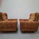 Pair of Czech TON Armchairs, 1985, Mid-Century Upholstered Lounge Chairs