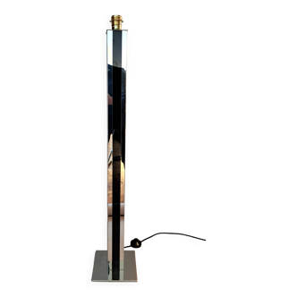 Black and chrome Skycraper floor lamp 1970.