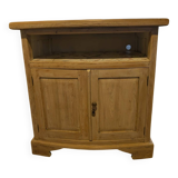 Low furniture refurbished in bleached wood