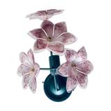 Murano glass flower wall lamp