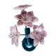 Murano glass flower wall lamp
