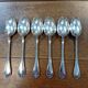 Set of 6 silver-plated dessert spoons by Ravinet d'Enfert.