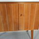 Scandinavian vintage wood and glass enfilade , 50s/60s