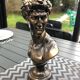 Buste en plâtre imitation bronze de David