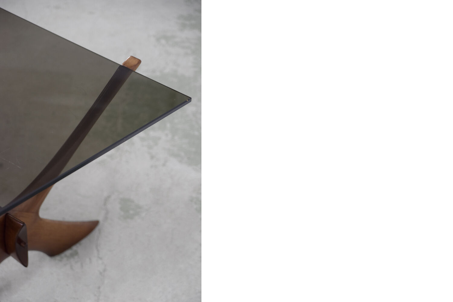 Mid-century scandinavian walnut condor coffee table by fredrik schriever-abeln for örebro glass, 196