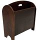 Art Deco Oak Newspaper Rack Magazine Rack 1950s design
