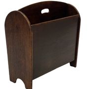 Art Deco Oak Newspaper Rack Magazine Rack 1950s design