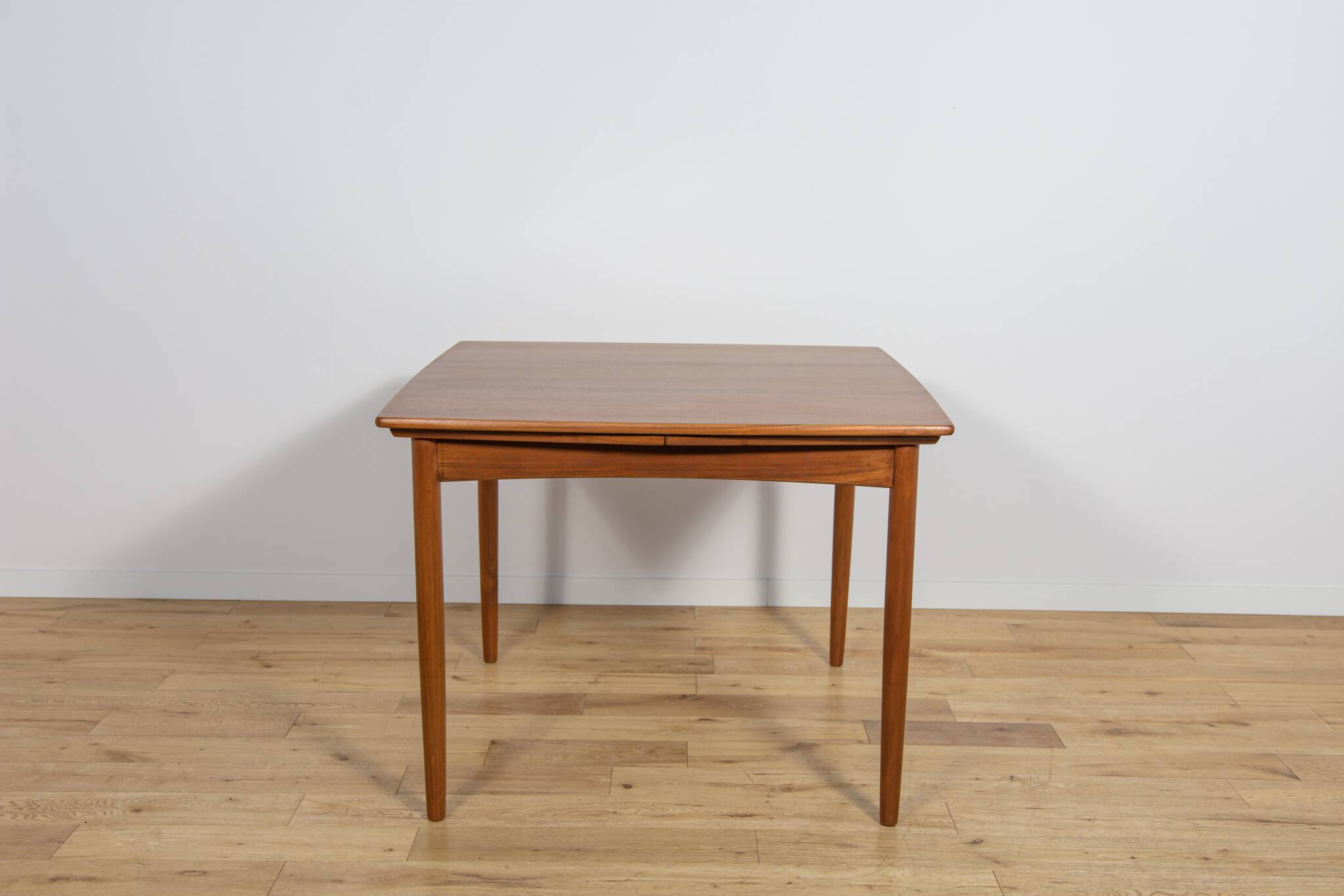 Mid-century square extendable teak dining table, Denmark, 1960s