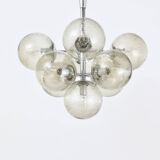 E. R. Nele Temde lustrous atomic chrome Sputnik Space Age pendant lamp tulip