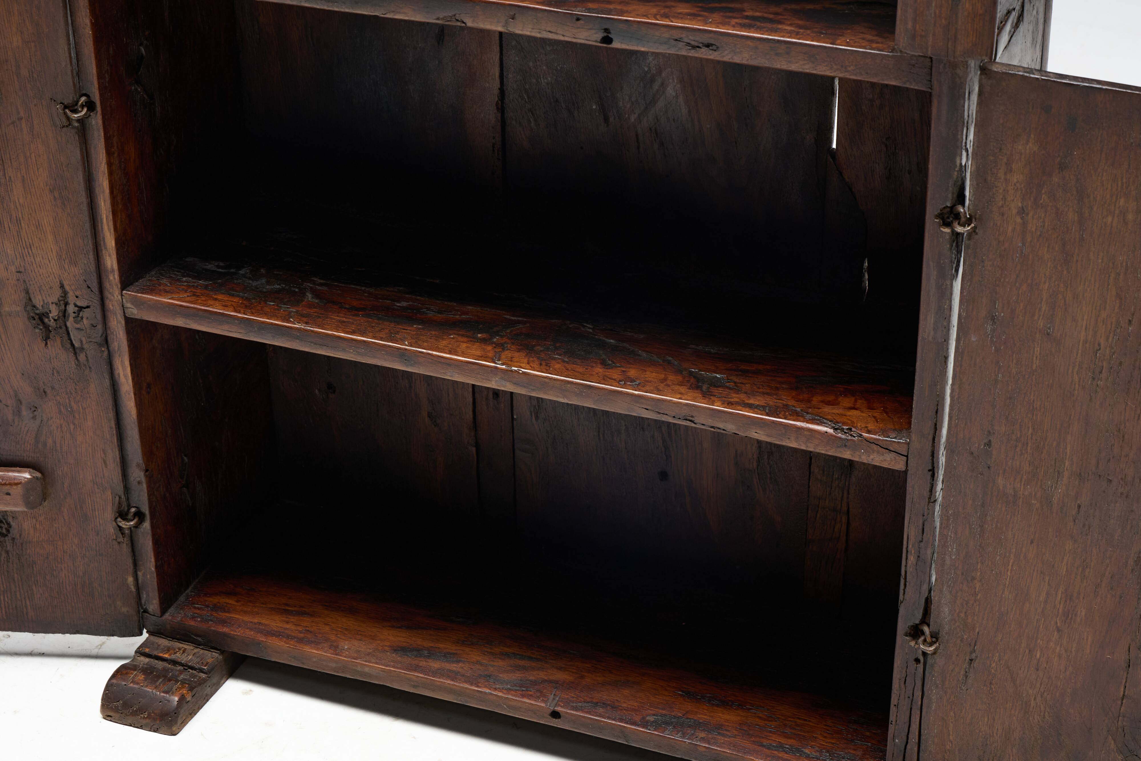 Antique Art Populaire Cabinet, France, 19th Century