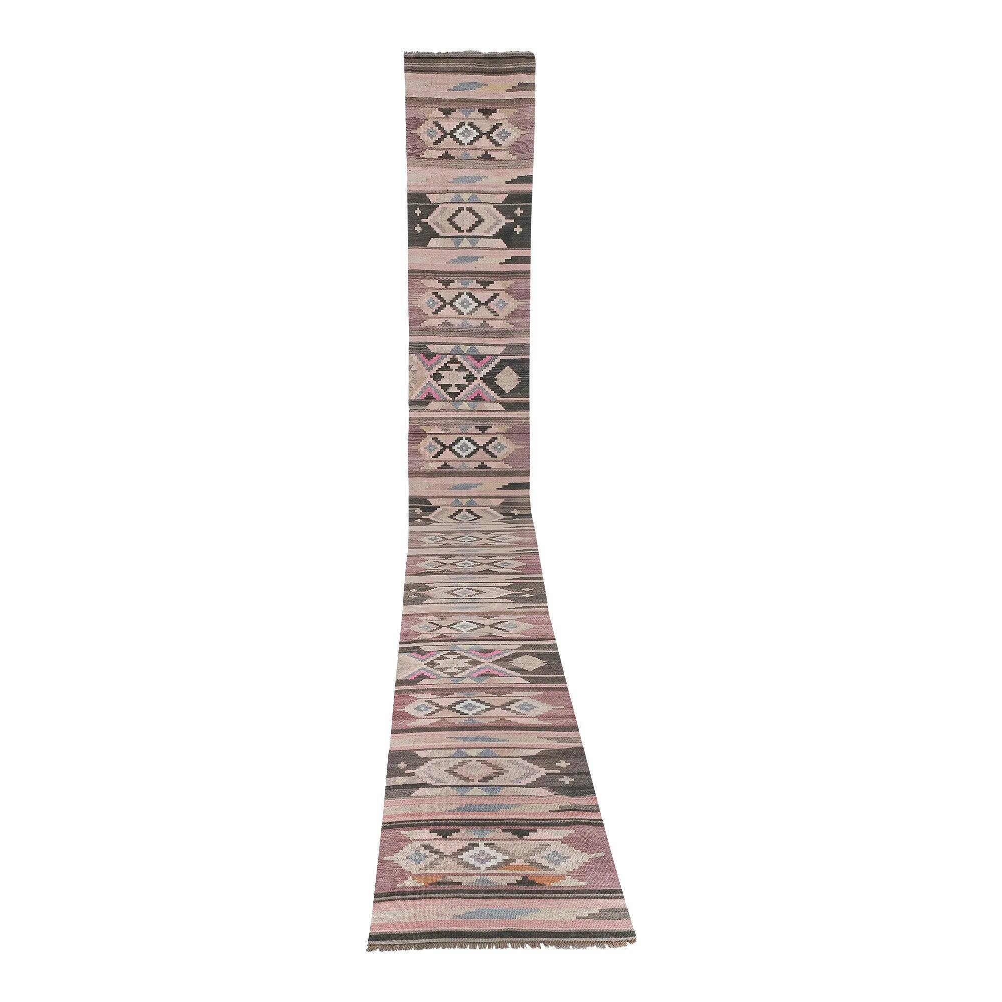 Vintage hand-embroidered textile 81x753 cm