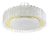 1 of 2 Stunning Murano Glass Tubes Ceiling Light by Doria, Germany, 1960s