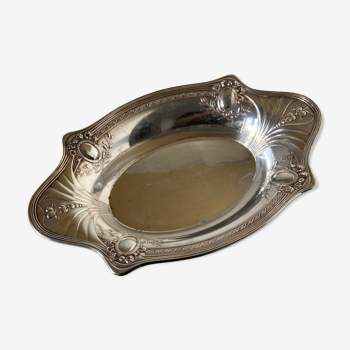 Silver metal basket or jatte WMF of Art Nouveau period