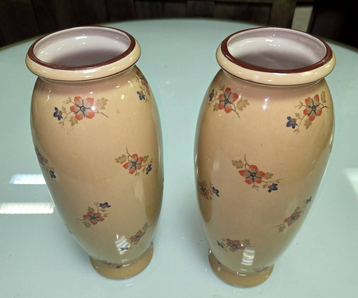 Pair of ceramic vases after Jérôme Massier