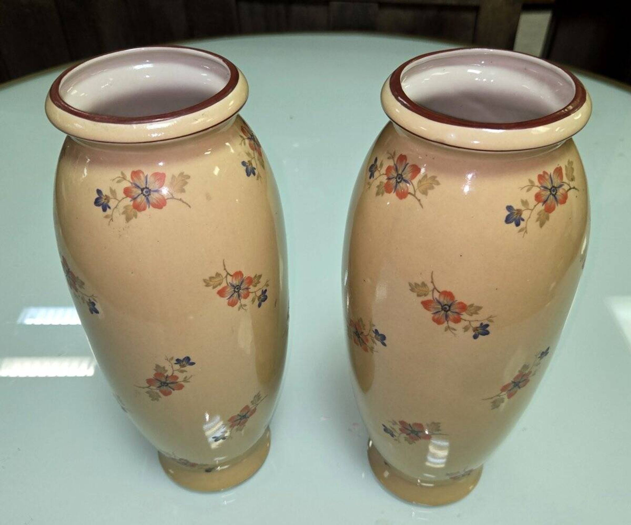 Paire de vases en ceramique d'aprés Jérome Massier