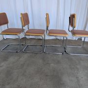 Set of 6 Vintage Cesca Chair by Bene Austria 1970s / Mid Century Chrome Din