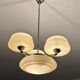 Large Art Deco pendant light in glass, 1930s