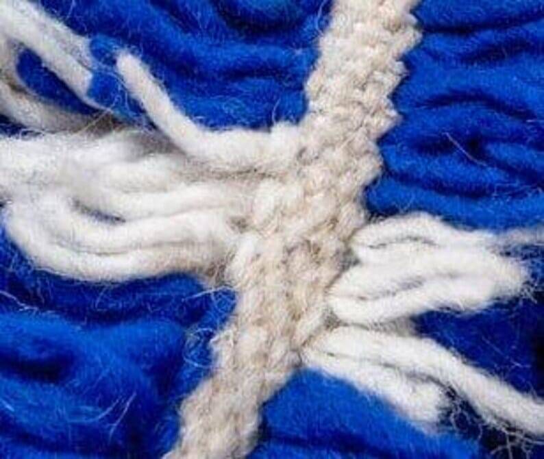 Traditional handmade Berber Azilal rug