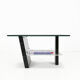 Italian marble and glass coffee table Ca.1970