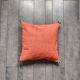 Coussin marocain orange en coton