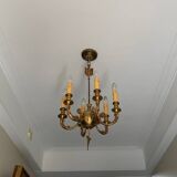 Lot d’un lustre et 2 appliques