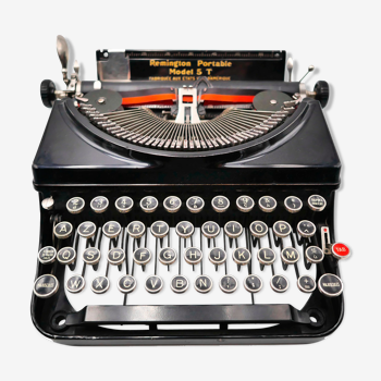 Remington 5 black typewriter usa revised new ribbon