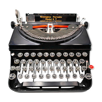 Remington 5 black typewriter usa revised new ribbon