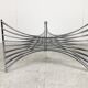 Space age chrome wire coffee table, 1970s