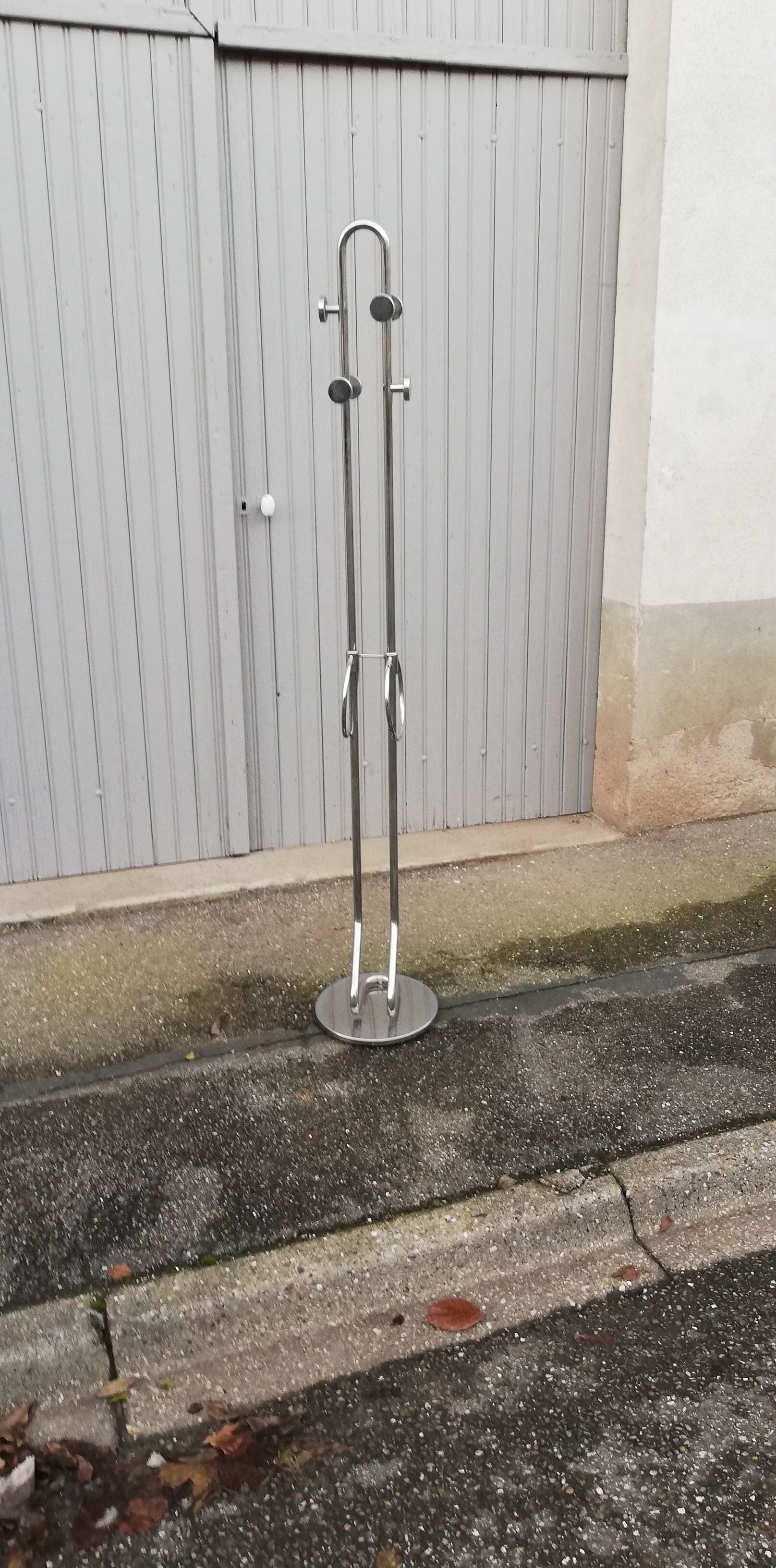 Vintage chrome coat rack