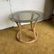 Round dining table with bamboo legs