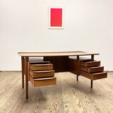 Mid-Century Danish Desk in Teak by Peter Løvig Nielsen for Hedensted Møbelfabrik, 1972