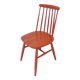 Vintage Coral Red Dining Chair: Ilmari Tapiovaara Style, Stol Kamnik 1960s