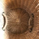 Wicker pan and vintage rope