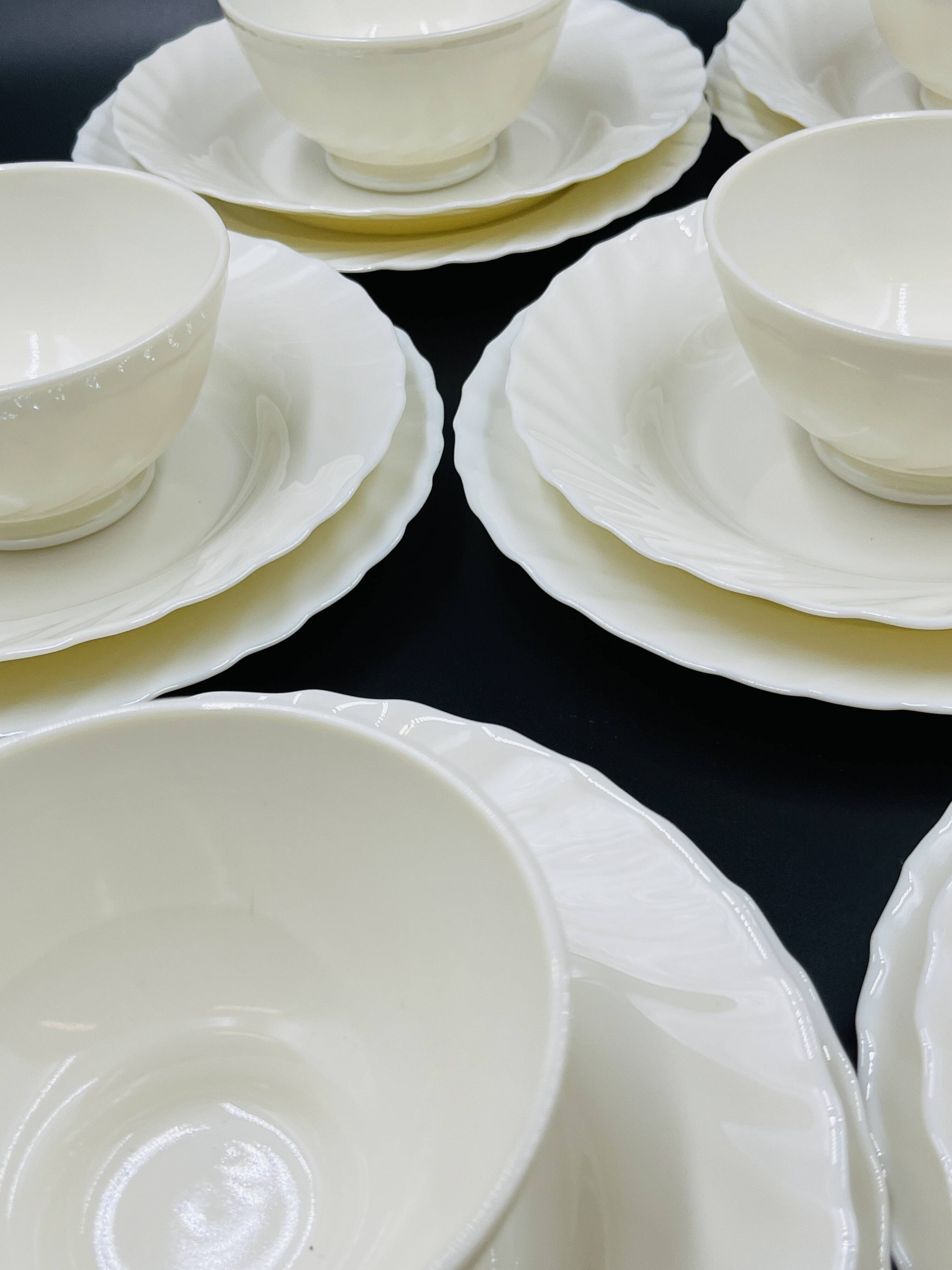 Vintage Arcopal Ivoire Trianon Service Table 18 Pieces