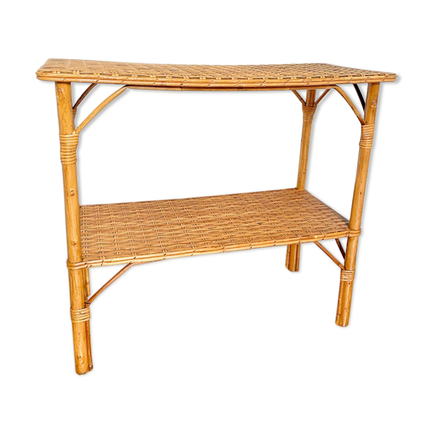 Rattan console