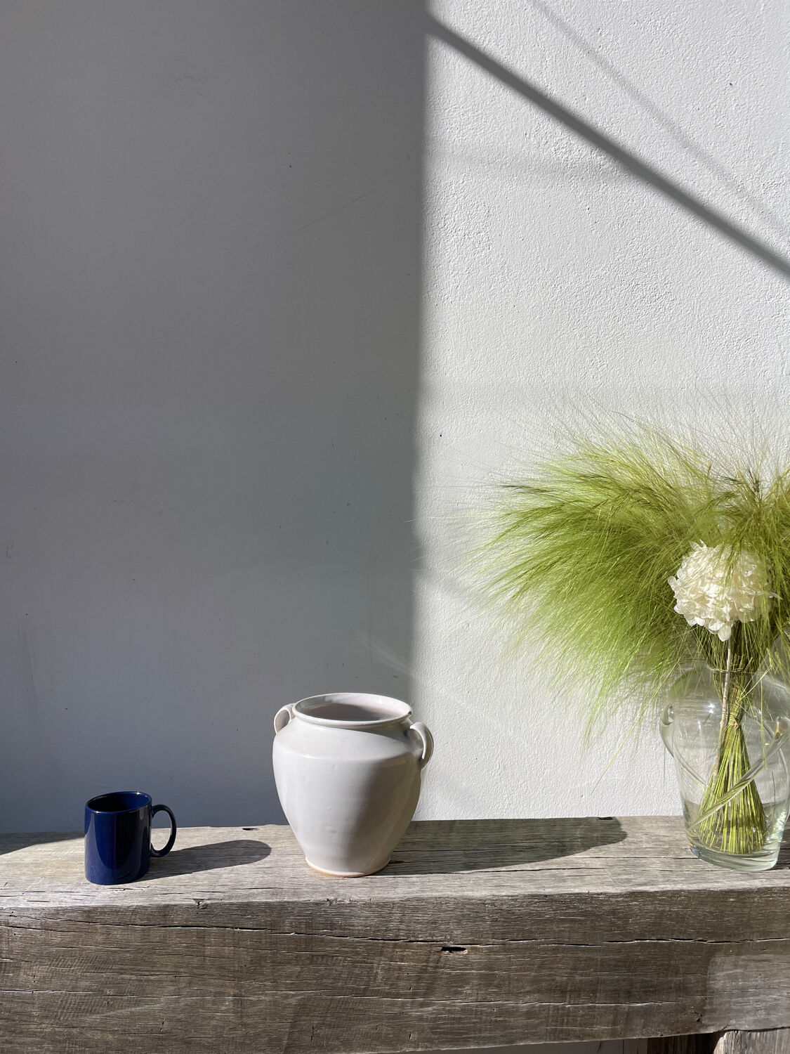 White ceramic flowerpot