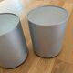 2 Kartell Componibili storage units in matt silver