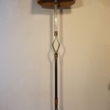 Lampadaire fer forgé et cuir