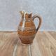 Small vintage stoneware jug with dotted decoration – rustic spirit