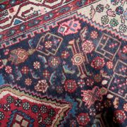 Antique Persian Hamadan handmade rug 3.8' x 6.7' 1920s - 1C1215