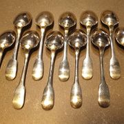 Box of 12 coffee spoons by the brand CHRISTOFLE, model CLUNY.