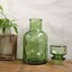 Sage green carafe and its two glasses