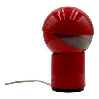 Space Age Lamp 'Sfera Notte' Gagiplast, Vibrant Red, 1970s