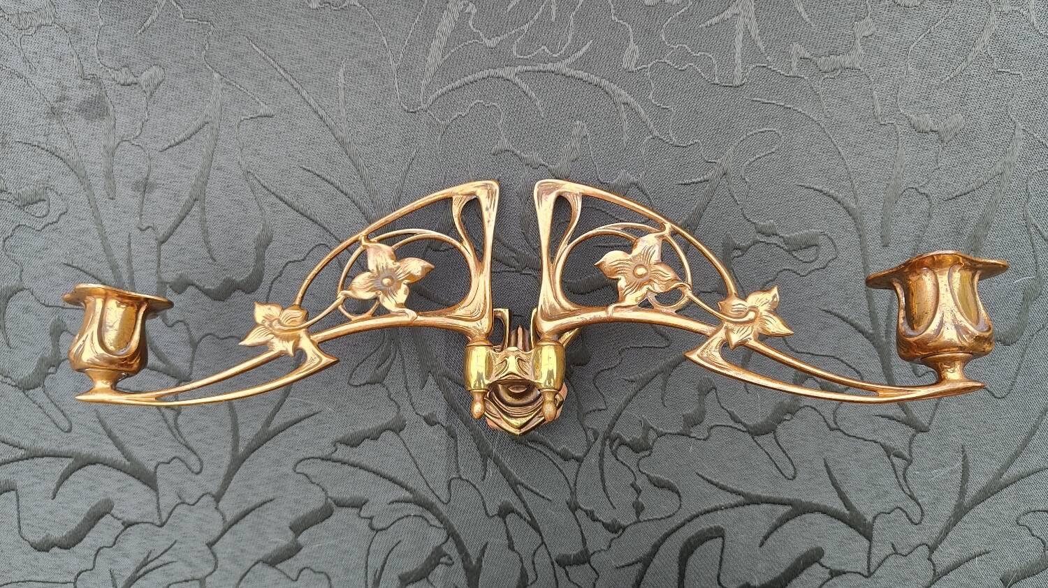 Pleyel art nouveau wall lights