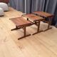 Set of three teak tables, Denmark, 1960s