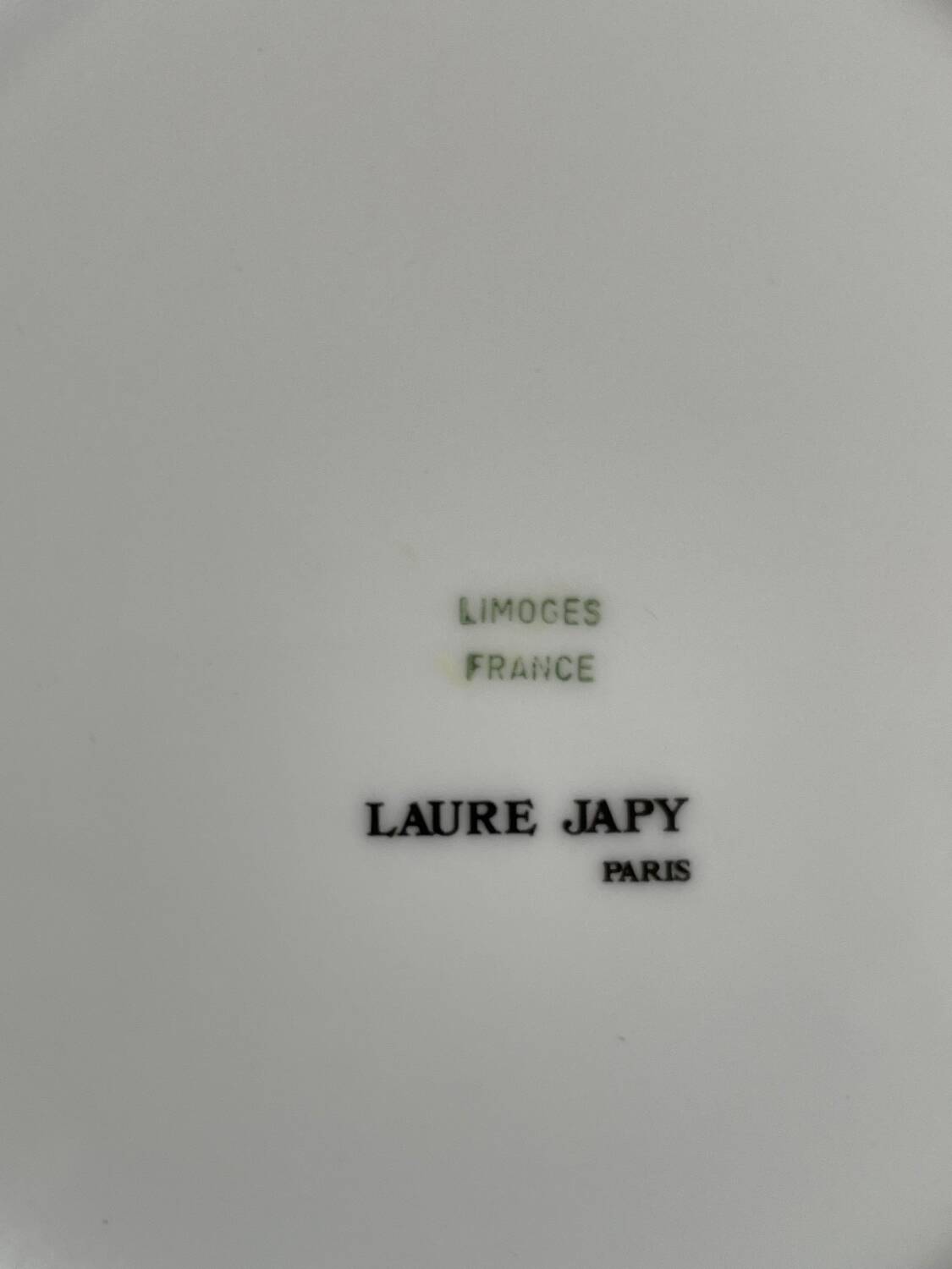 4 Laure Japy Limoges porcelain dessert plates